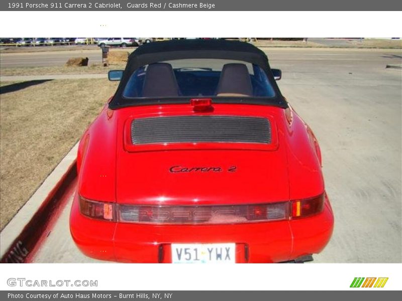 Guards Red / Cashmere Beige 1991 Porsche 911 Carrera 2 Cabriolet