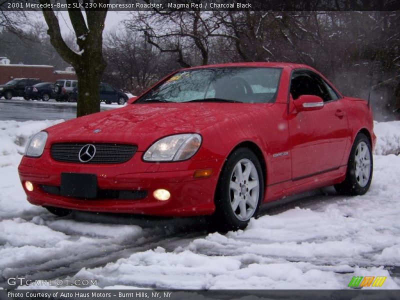 Magma Red / Charcoal Black 2001 Mercedes-Benz SLK 230 Kompressor Roadster