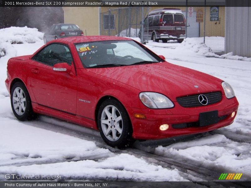 Magma Red / Charcoal Black 2001 Mercedes-Benz SLK 230 Kompressor Roadster