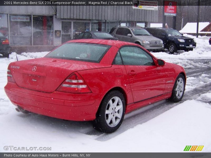 Magma Red / Charcoal Black 2001 Mercedes-Benz SLK 230 Kompressor Roadster