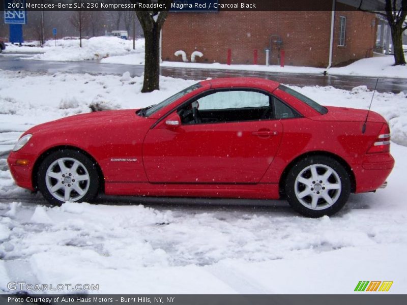 Magma Red / Charcoal Black 2001 Mercedes-Benz SLK 230 Kompressor Roadster