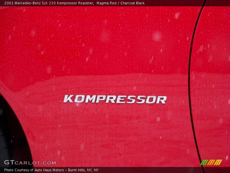 Magma Red / Charcoal Black 2001 Mercedes-Benz SLK 230 Kompressor Roadster