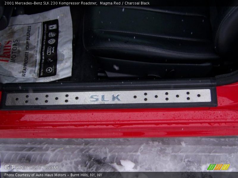 Magma Red / Charcoal Black 2001 Mercedes-Benz SLK 230 Kompressor Roadster