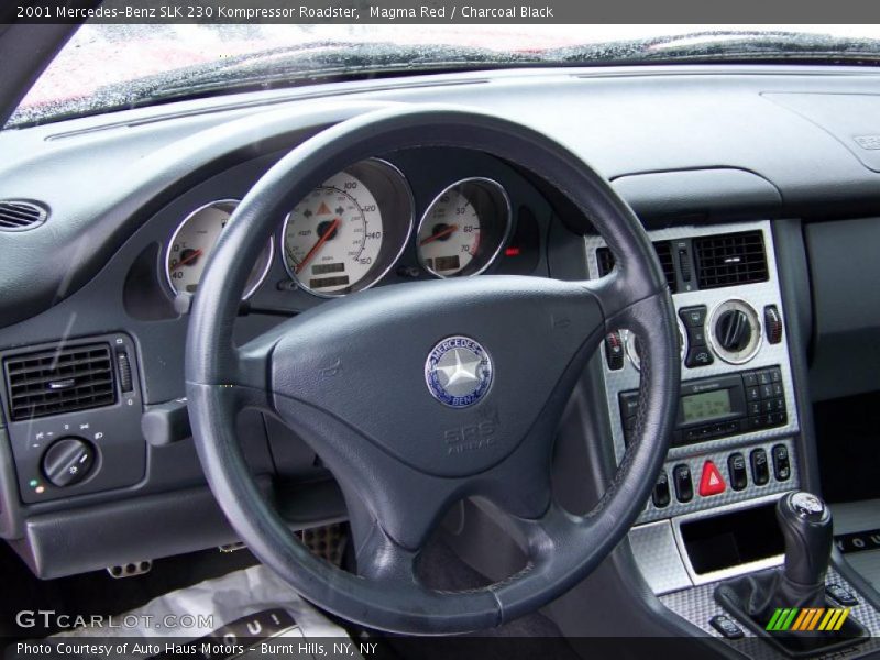 Magma Red / Charcoal Black 2001 Mercedes-Benz SLK 230 Kompressor Roadster