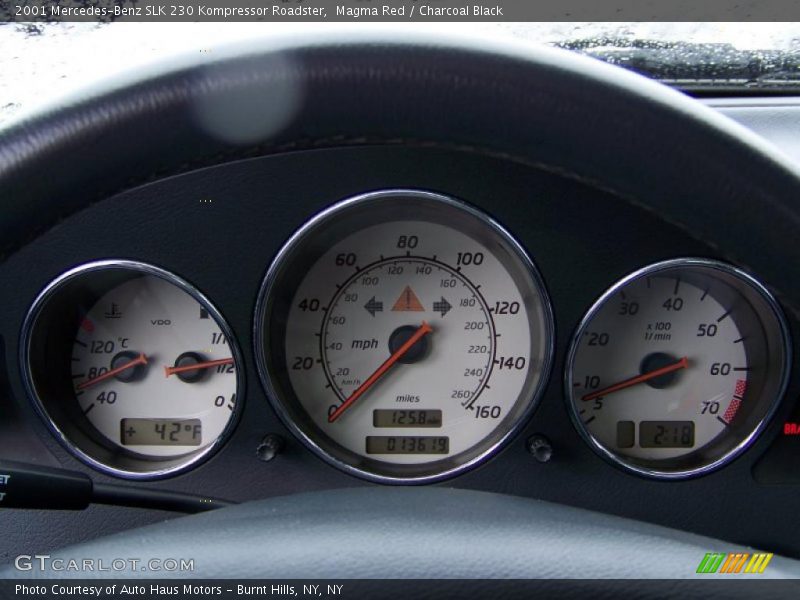 Magma Red / Charcoal Black 2001 Mercedes-Benz SLK 230 Kompressor Roadster
