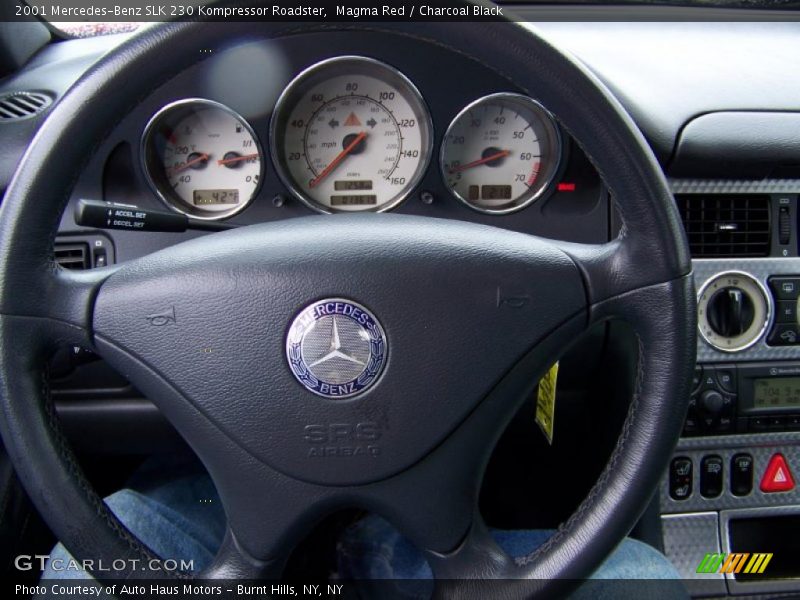 Magma Red / Charcoal Black 2001 Mercedes-Benz SLK 230 Kompressor Roadster