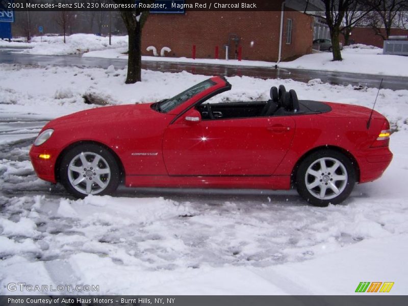 Magma Red / Charcoal Black 2001 Mercedes-Benz SLK 230 Kompressor Roadster