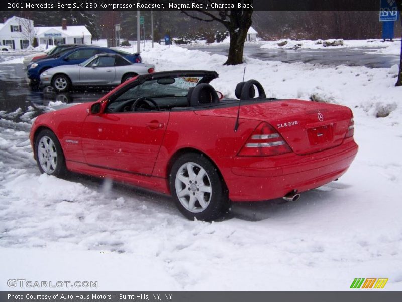 Magma Red / Charcoal Black 2001 Mercedes-Benz SLK 230 Kompressor Roadster