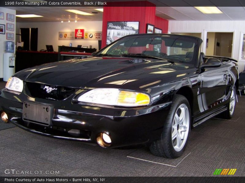 Black / Black 1998 Ford Mustang SVT Cobra Convertible