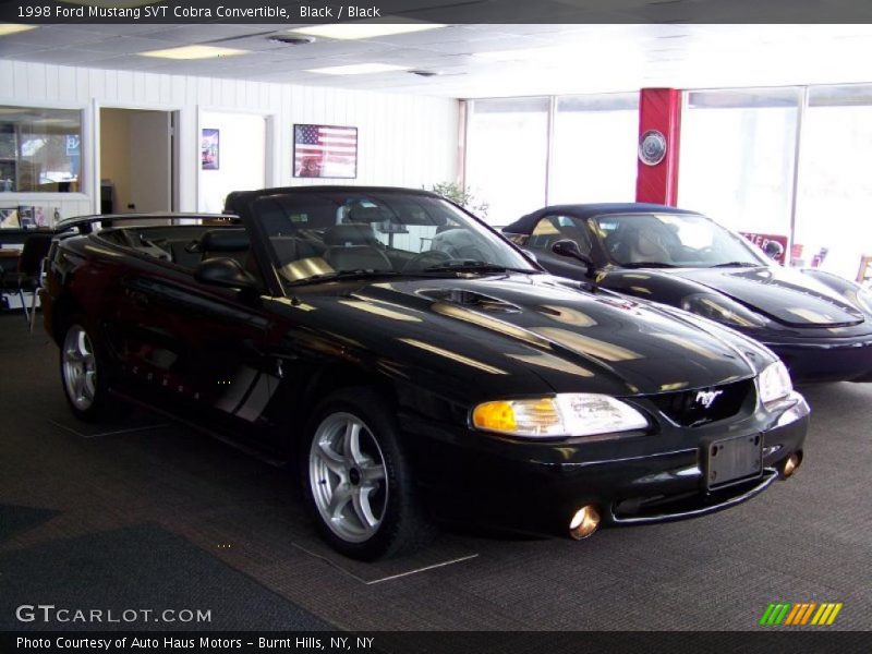 Black / Black 1998 Ford Mustang SVT Cobra Convertible