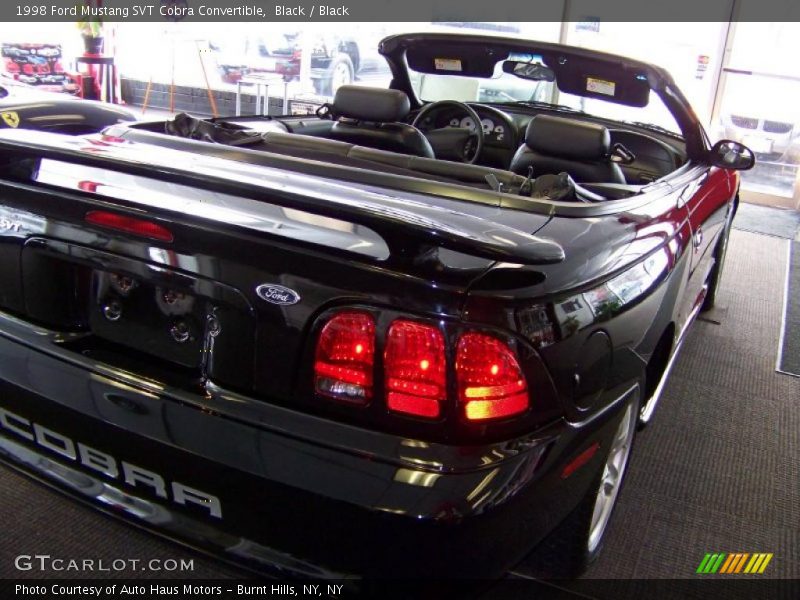 Black / Black 1998 Ford Mustang SVT Cobra Convertible