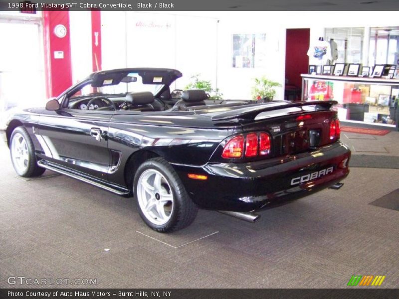 Black / Black 1998 Ford Mustang SVT Cobra Convertible