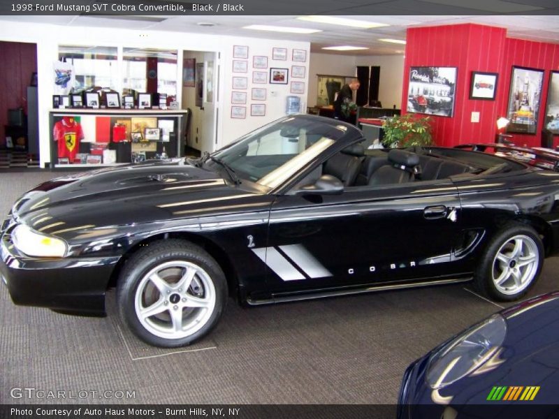 Black / Black 1998 Ford Mustang SVT Cobra Convertible