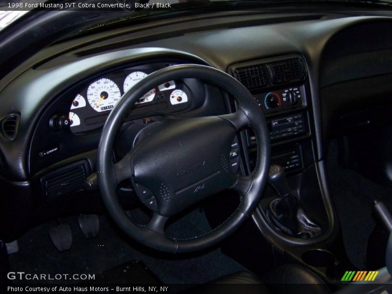 Black / Black 1998 Ford Mustang SVT Cobra Convertible