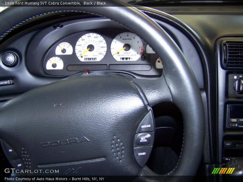 Black / Black 1998 Ford Mustang SVT Cobra Convertible