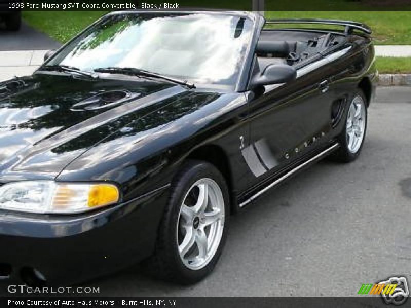 Black / Black 1998 Ford Mustang SVT Cobra Convertible