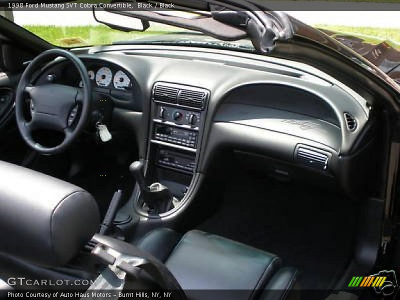 Black / Black 1998 Ford Mustang SVT Cobra Convertible