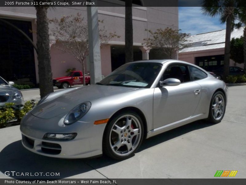 Silver / Black 2005 Porsche 911 Carrera S Coupe