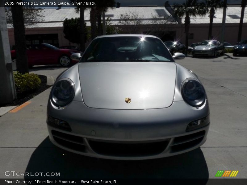 Silver / Black 2005 Porsche 911 Carrera S Coupe