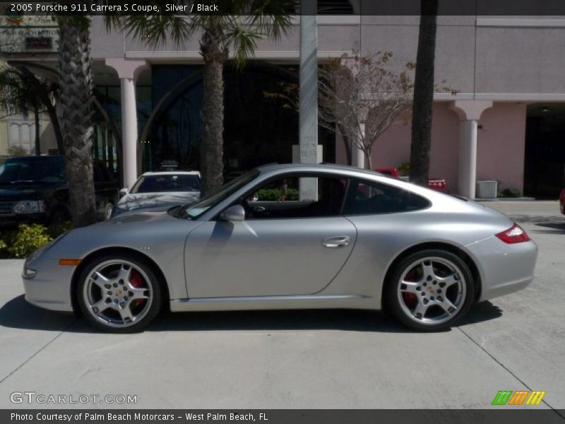 Silver / Black 2005 Porsche 911 Carrera S Coupe