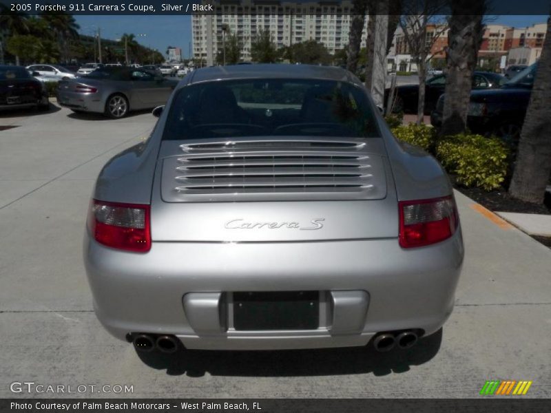 Silver / Black 2005 Porsche 911 Carrera S Coupe