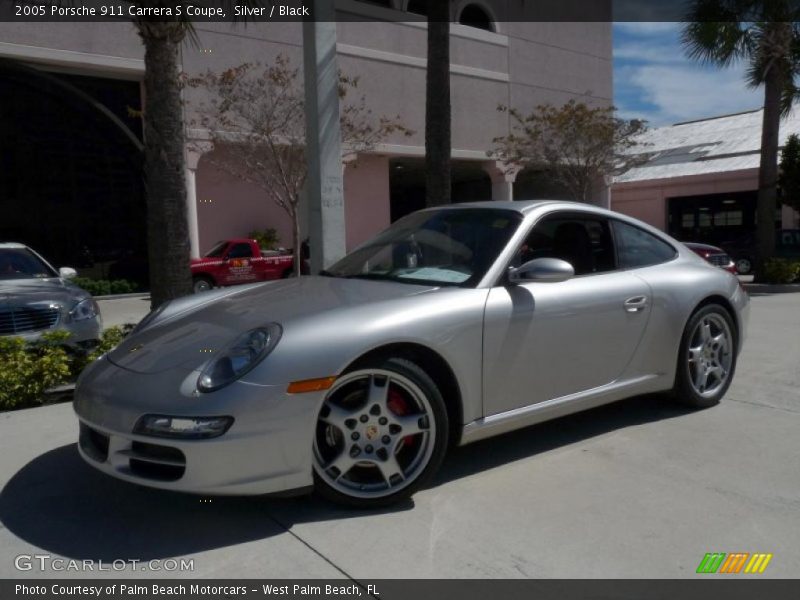 Silver / Black 2005 Porsche 911 Carrera S Coupe