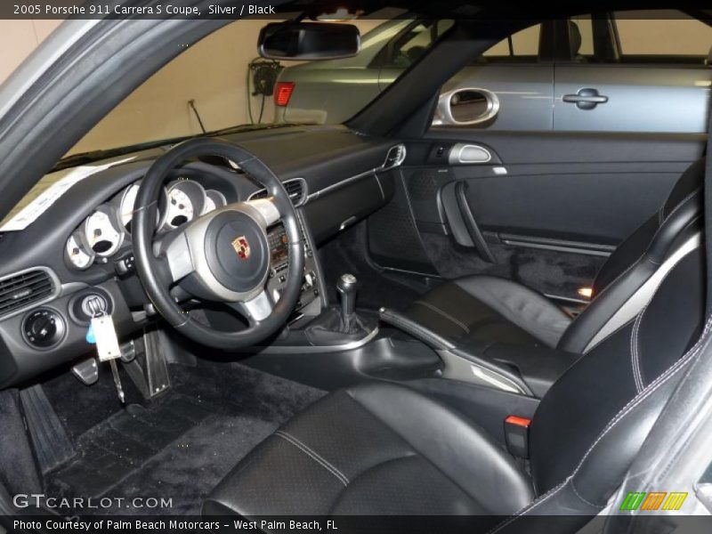 Silver / Black 2005 Porsche 911 Carrera S Coupe