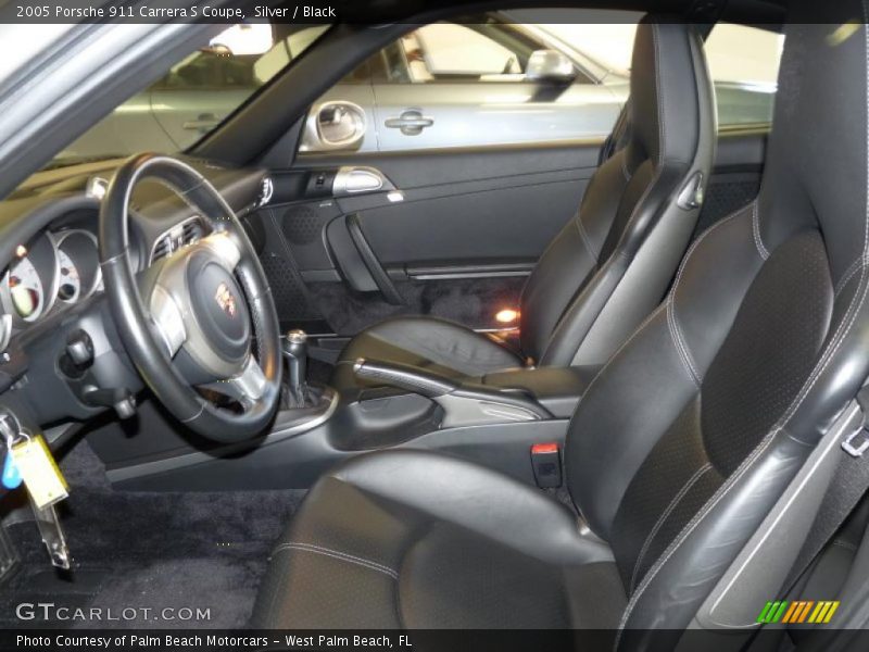 Silver / Black 2005 Porsche 911 Carrera S Coupe