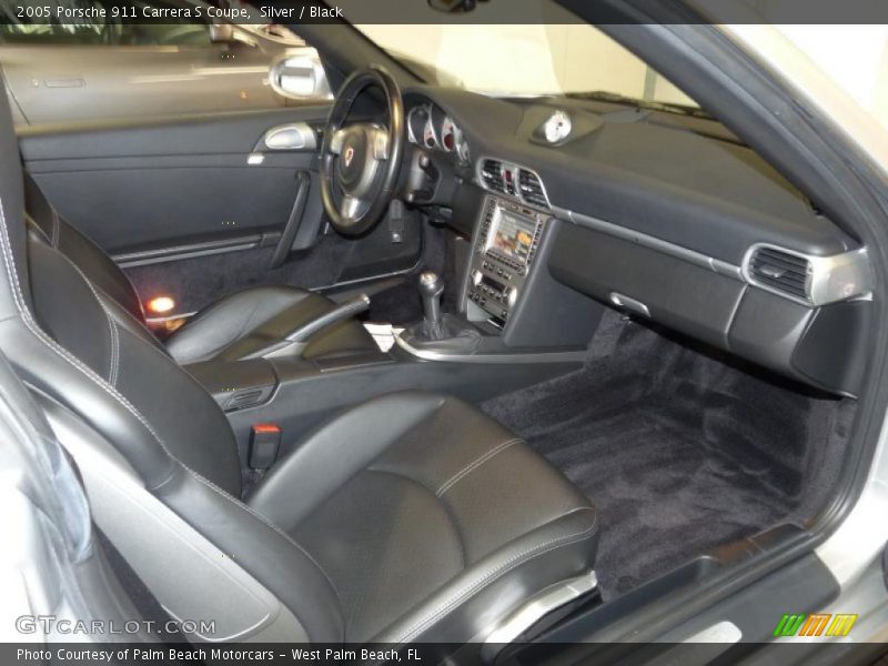 Silver / Black 2005 Porsche 911 Carrera S Coupe