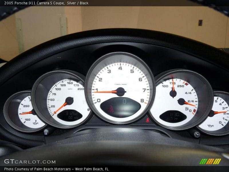Silver / Black 2005 Porsche 911 Carrera S Coupe
