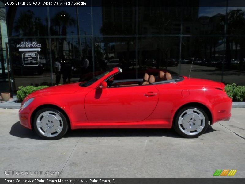 Absolutely Red / Saddle 2005 Lexus SC 430