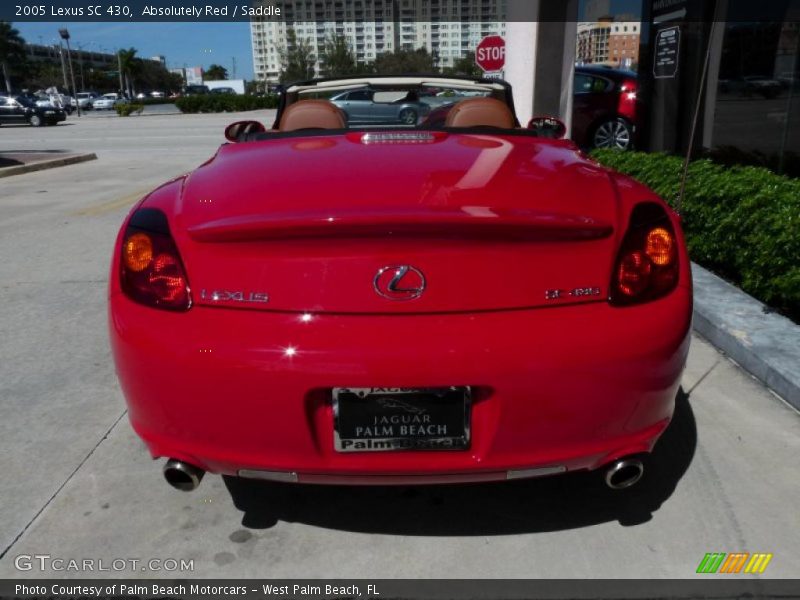 Absolutely Red / Saddle 2005 Lexus SC 430