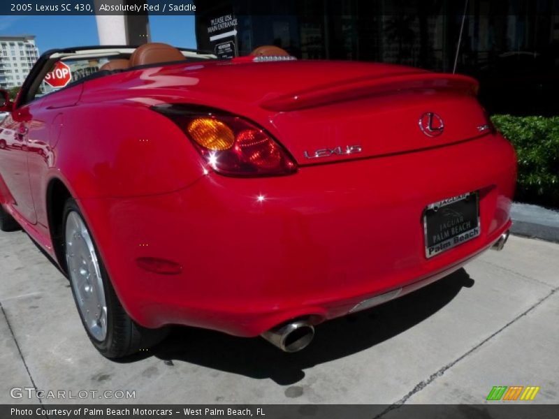 Absolutely Red / Saddle 2005 Lexus SC 430