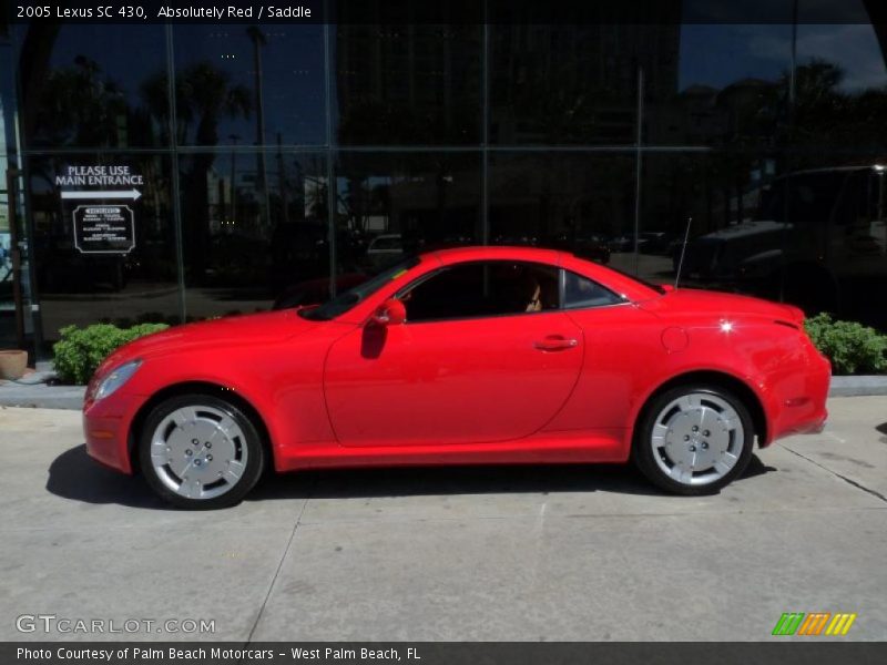 Absolutely Red / Saddle 2005 Lexus SC 430