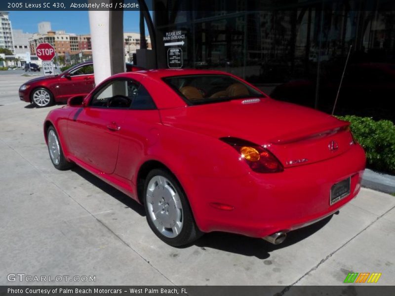 Absolutely Red / Saddle 2005 Lexus SC 430