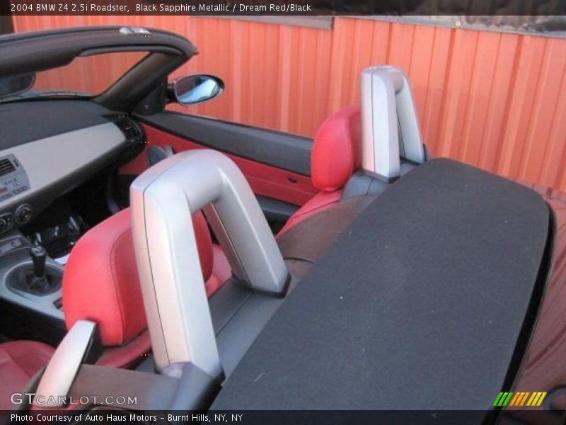 Black Sapphire Metallic / Dream Red/Black 2004 BMW Z4 2.5i Roadster