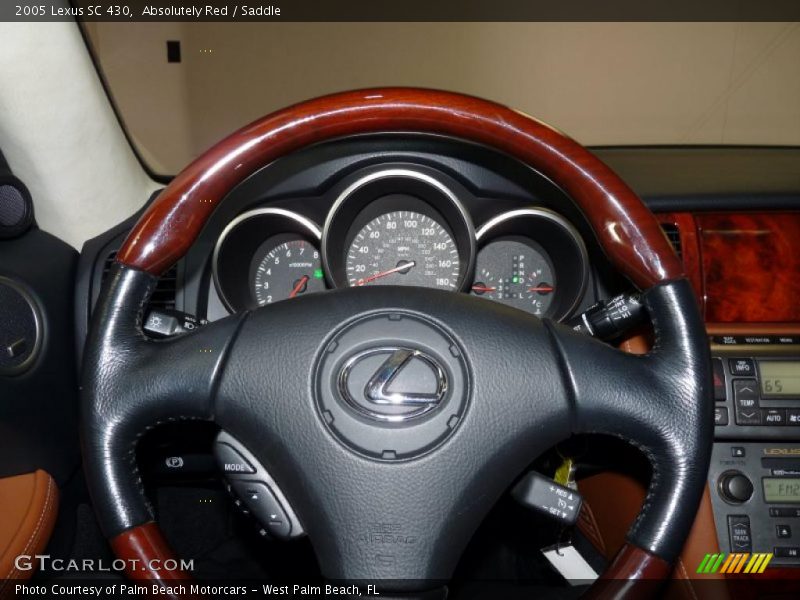 Absolutely Red / Saddle 2005 Lexus SC 430