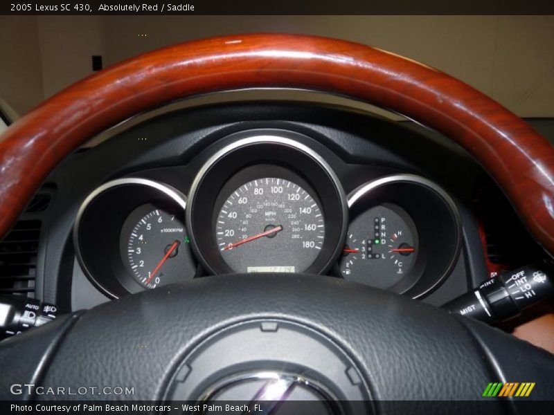 Absolutely Red / Saddle 2005 Lexus SC 430