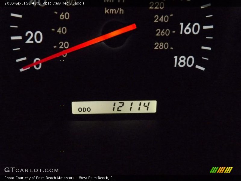 Absolutely Red / Saddle 2005 Lexus SC 430