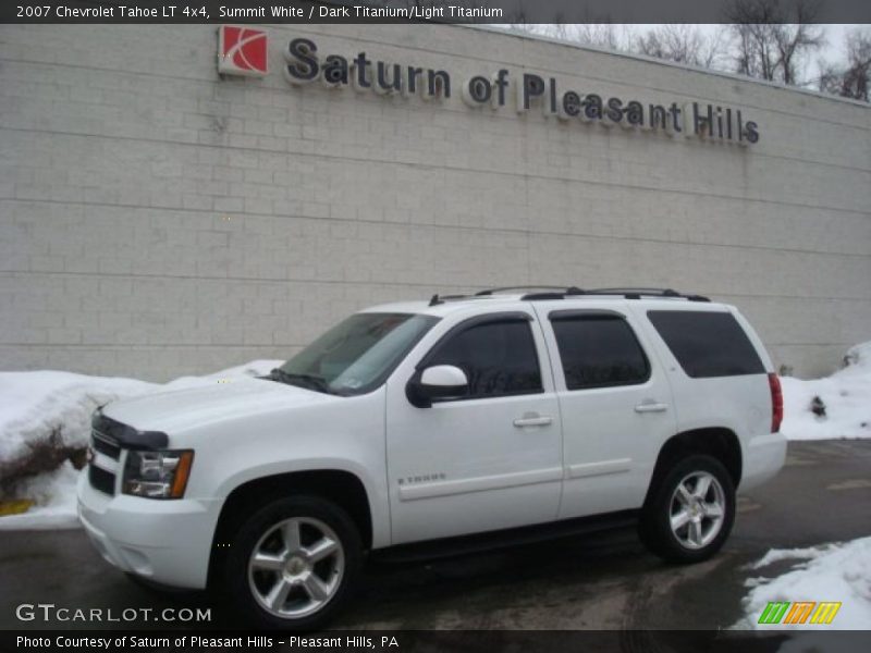 Summit White / Dark Titanium/Light Titanium 2007 Chevrolet Tahoe LT 4x4