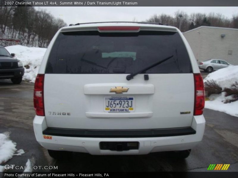 Summit White / Dark Titanium/Light Titanium 2007 Chevrolet Tahoe LT 4x4