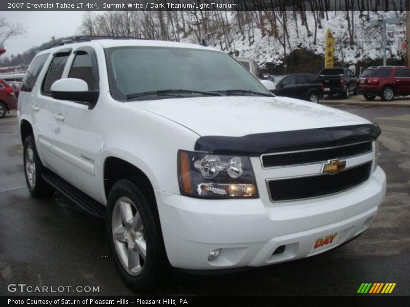 Summit White / Dark Titanium/Light Titanium 2007 Chevrolet Tahoe LT 4x4
