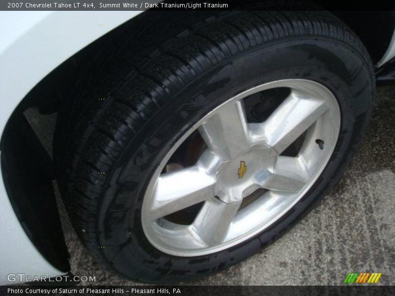 Summit White / Dark Titanium/Light Titanium 2007 Chevrolet Tahoe LT 4x4