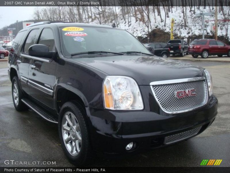 Onyx Black / Ebony Black 2007 GMC Yukon Denali AWD