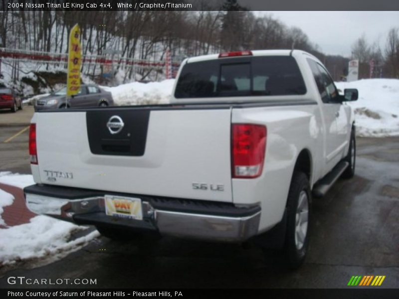 White / Graphite/Titanium 2004 Nissan Titan LE King Cab 4x4