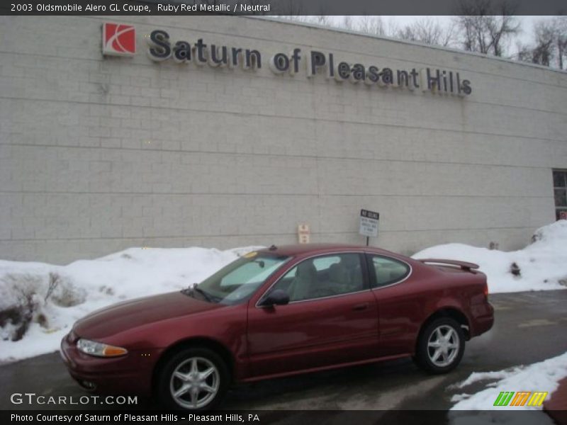 Ruby Red Metallic / Neutral 2003 Oldsmobile Alero GL Coupe