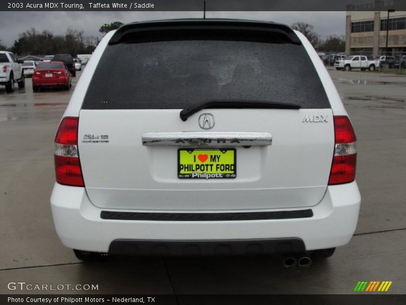 Taffeta White / Saddle 2003 Acura MDX Touring