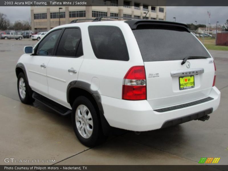 Taffeta White / Saddle 2003 Acura MDX Touring