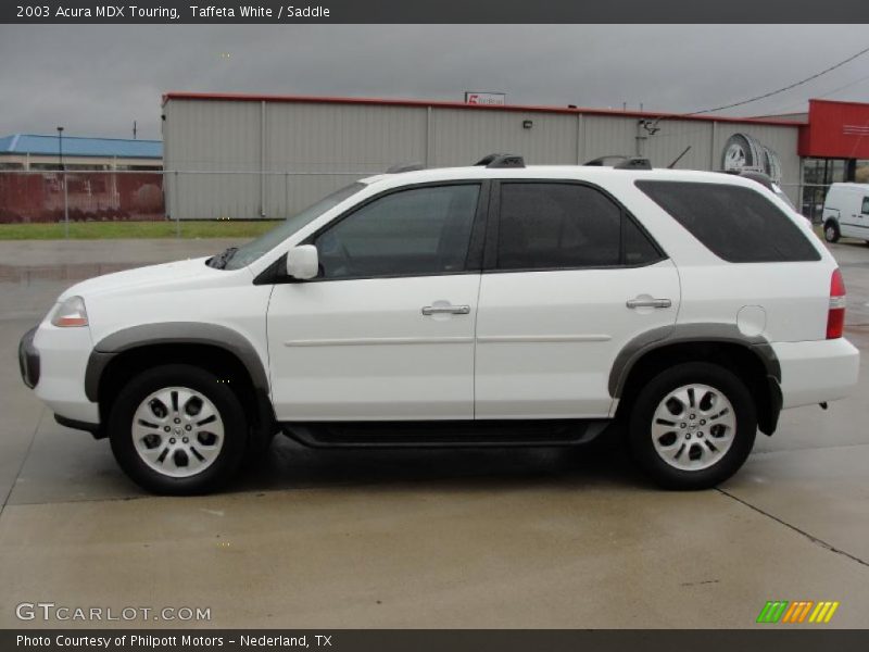 Taffeta White / Saddle 2003 Acura MDX Touring