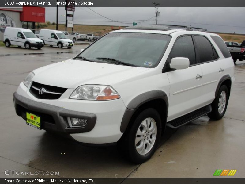 Taffeta White / Saddle 2003 Acura MDX Touring